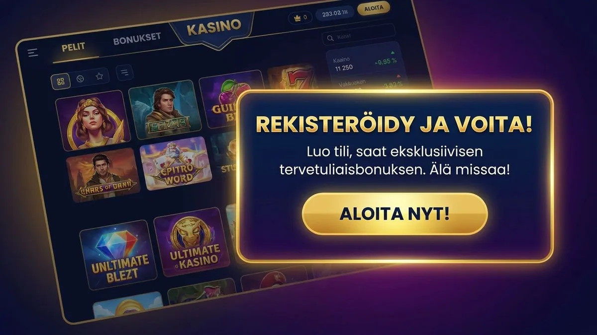 Rekisteröidy bonuksella